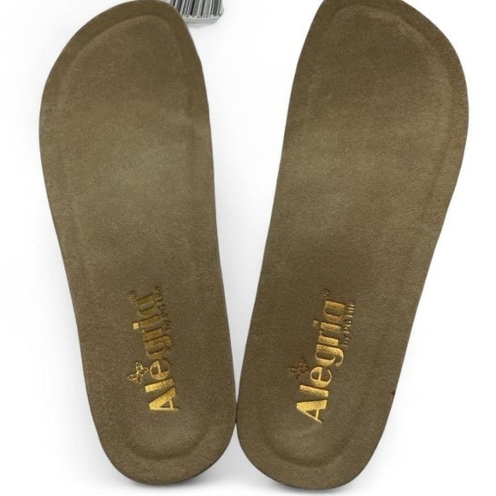 Alegria Replacement Footbeds Women 37 Tan New ALG-999H Cork Memory Foam Insoles